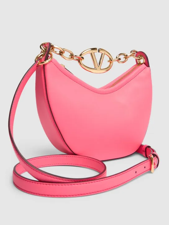 Valentino Garavani   Mini Vlogo Moon leather top handle bag 