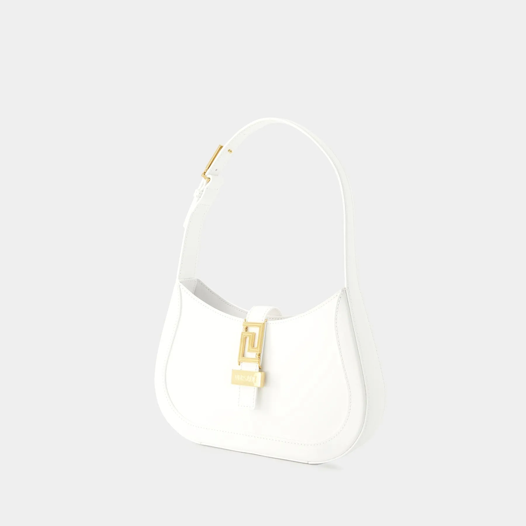 Versace  Greca Goddess Small Hobo Bag - Versace - Leather - White