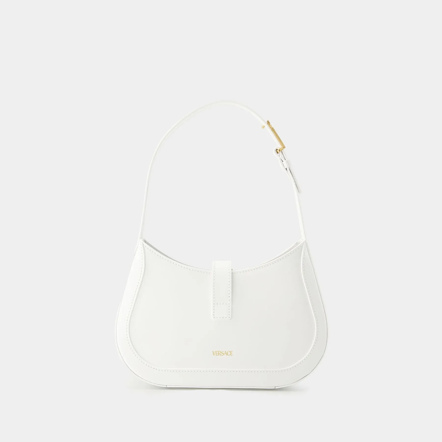 Versace  Greca Goddess Small Hobo Bag - Versace - Leather - White