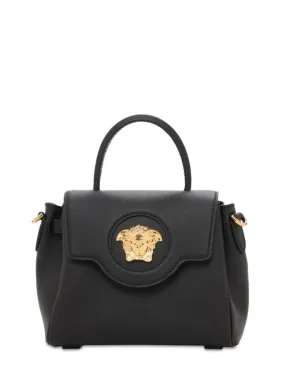 Versace   Small leather Medusa top handle bag 