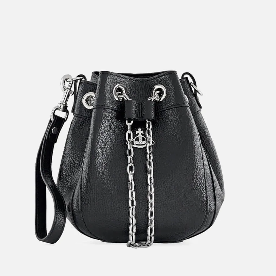 Vivienne Westwood Small Chrissy Vegan Leather Bucket Bag | Coggles