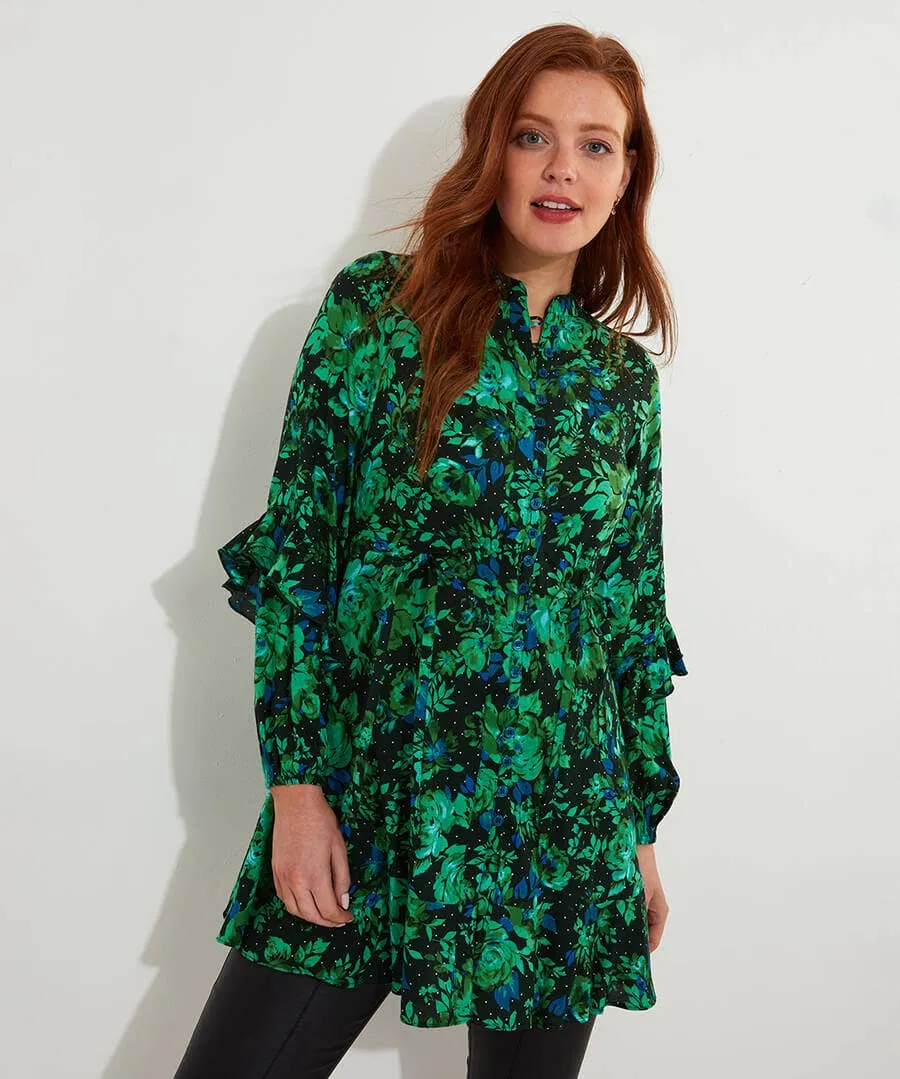 Winter Florals Tunic Dress