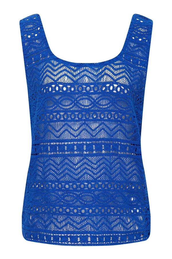 ZEE - Organic Cotton Vest Sapphire Blue