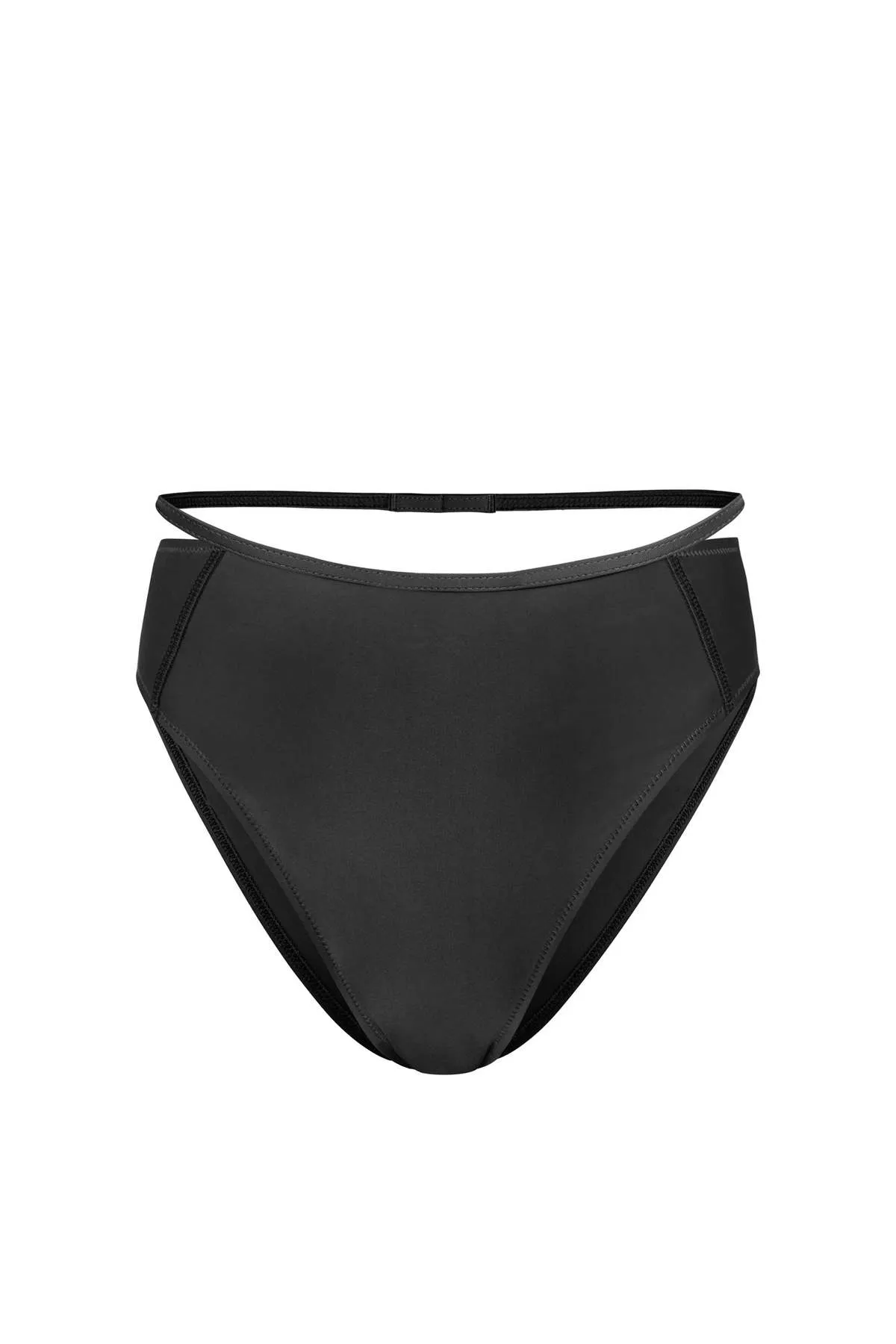 Zoe High-rise Bikini Bottom - Black